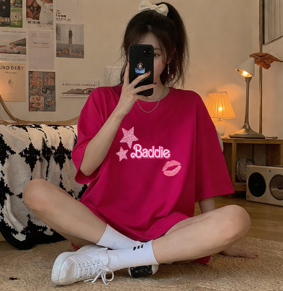 Baddie Oversized Tee  Bold & Confident Vibe
