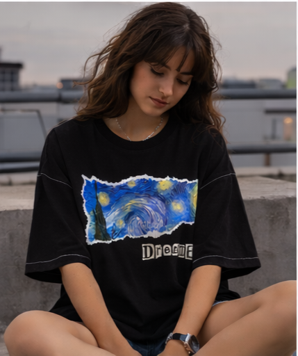 Starry Night Oversized T shirt