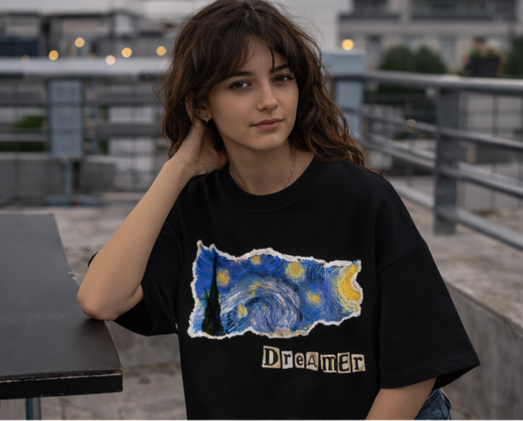 Starry Night Oversized T shirt