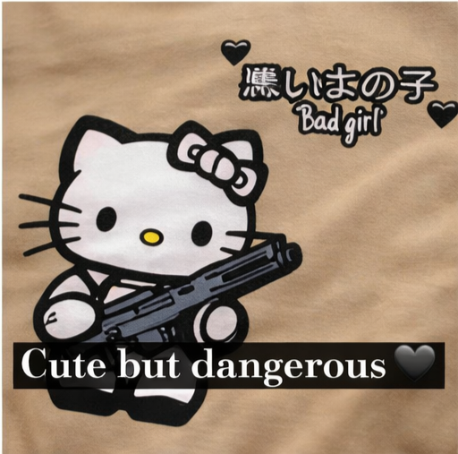 Bad Girl Oversized T-Shirt | Cute x Edgy Aesthetic Tee