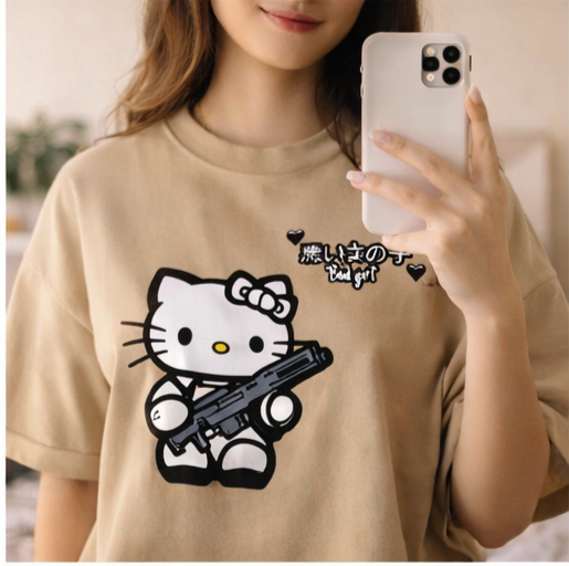 Bad Girl Oversized T-Shirt | Cute x Edgy Aesthetic Tee