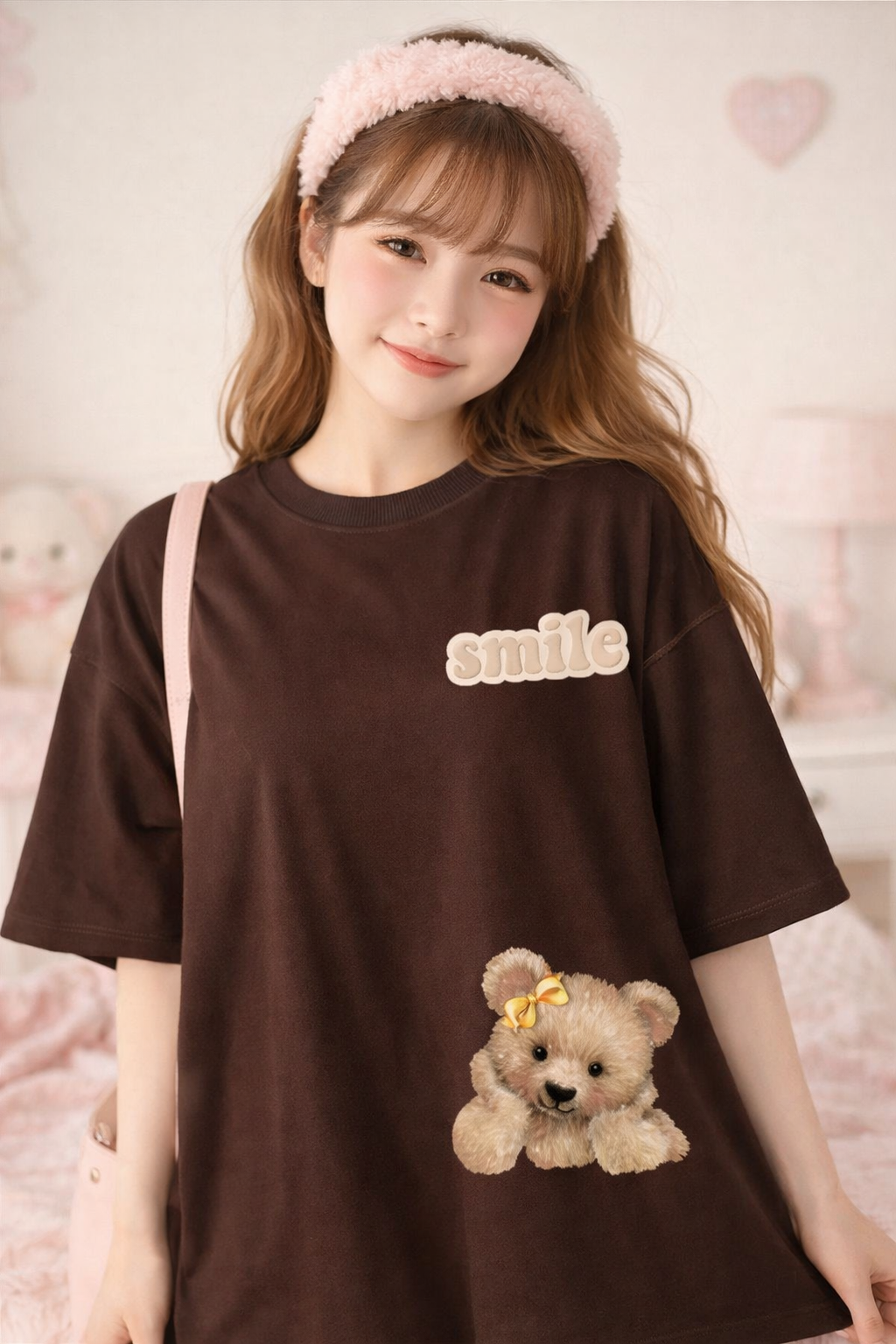Smile Teddy Oversized T shirt