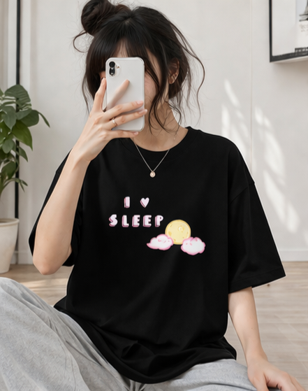 I Love Sleep  Oversized T-Shirt