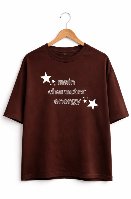 Main Character Energy Oversized T-Shirt