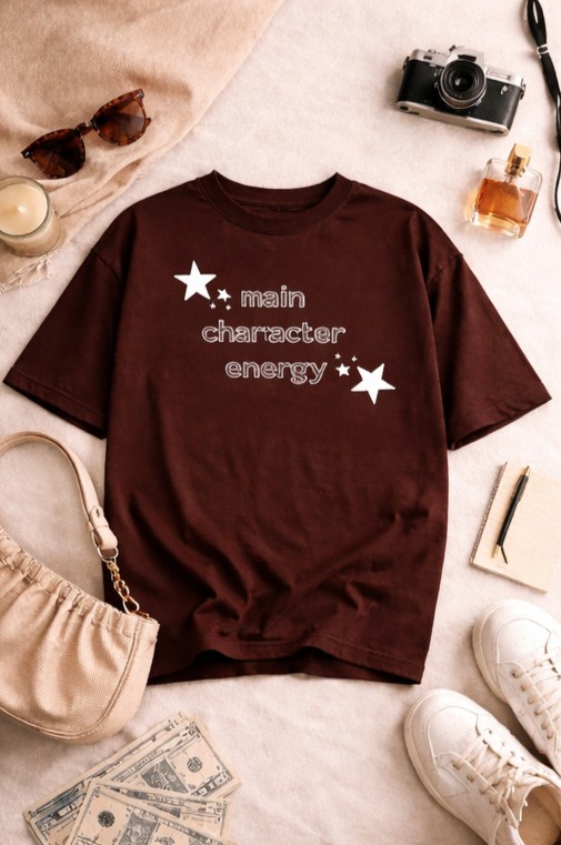 Main Character Energy Oversized T-Shirt
