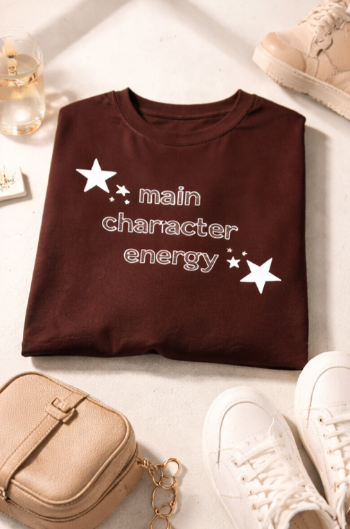 Main Character Energy Oversized T-Shirt