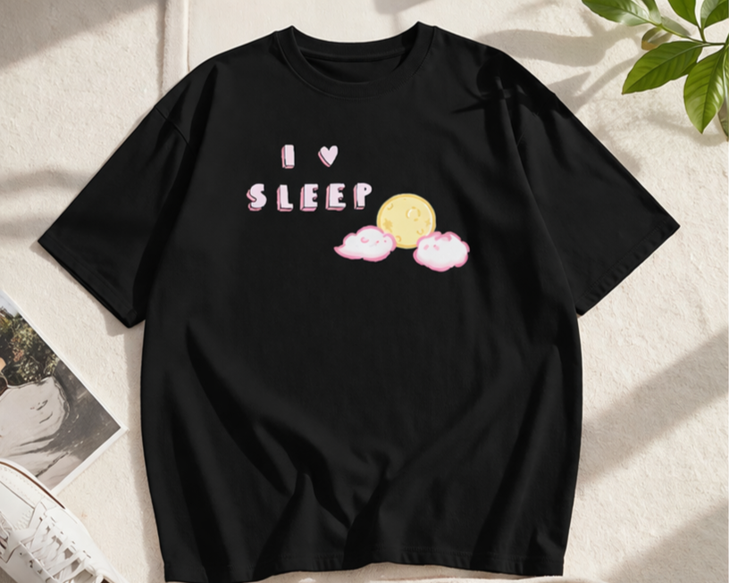 I Love Sleep  Oversized T-Shirt