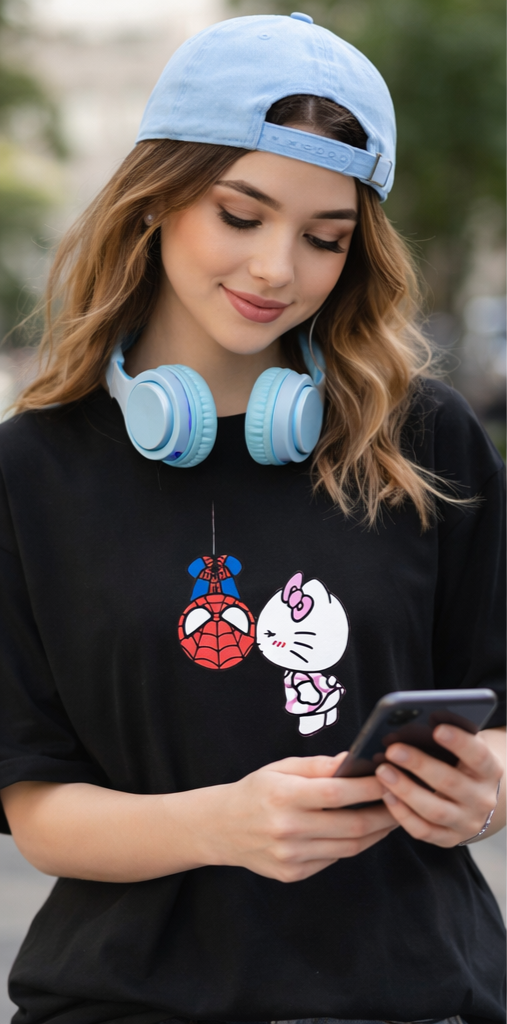 Web Hero Oversized Tee  Street Style Drop